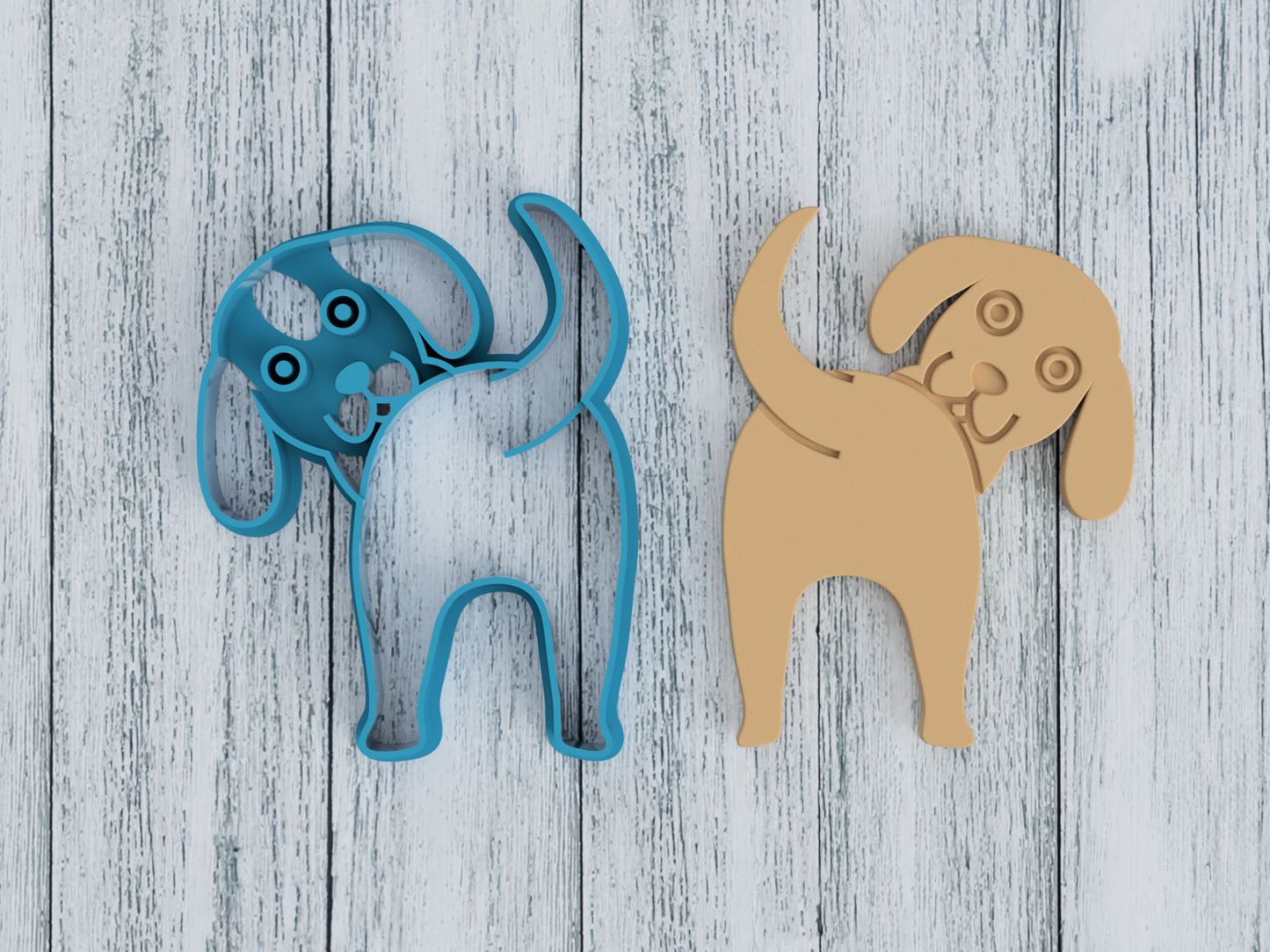 Beagle Dog Butt - Cookie Cutter / Sugar Cookie / Fondant / Clay (0120)