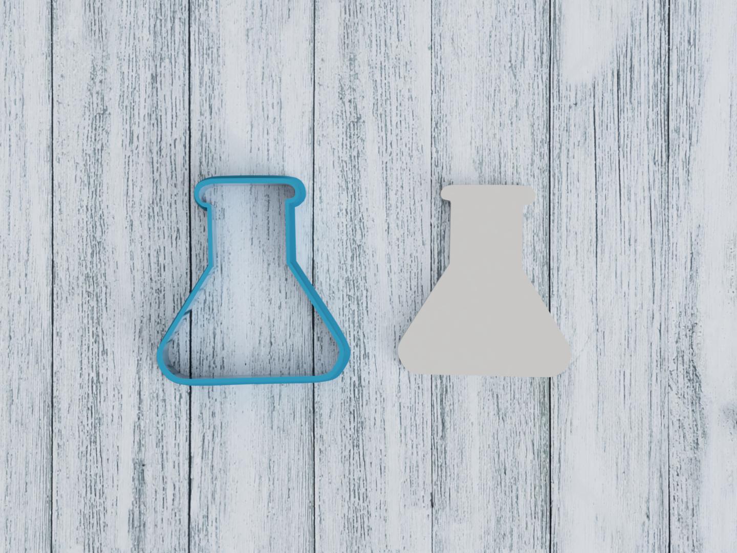 Beaker Cookie Cutter / Sugar Cookie / Fondant / Clay (1153)