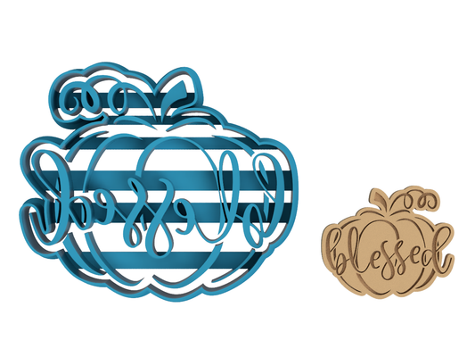 Blessed Pumpkin - Cookie Cutter / Sugar Cookie / Fondant / Clay (1049)