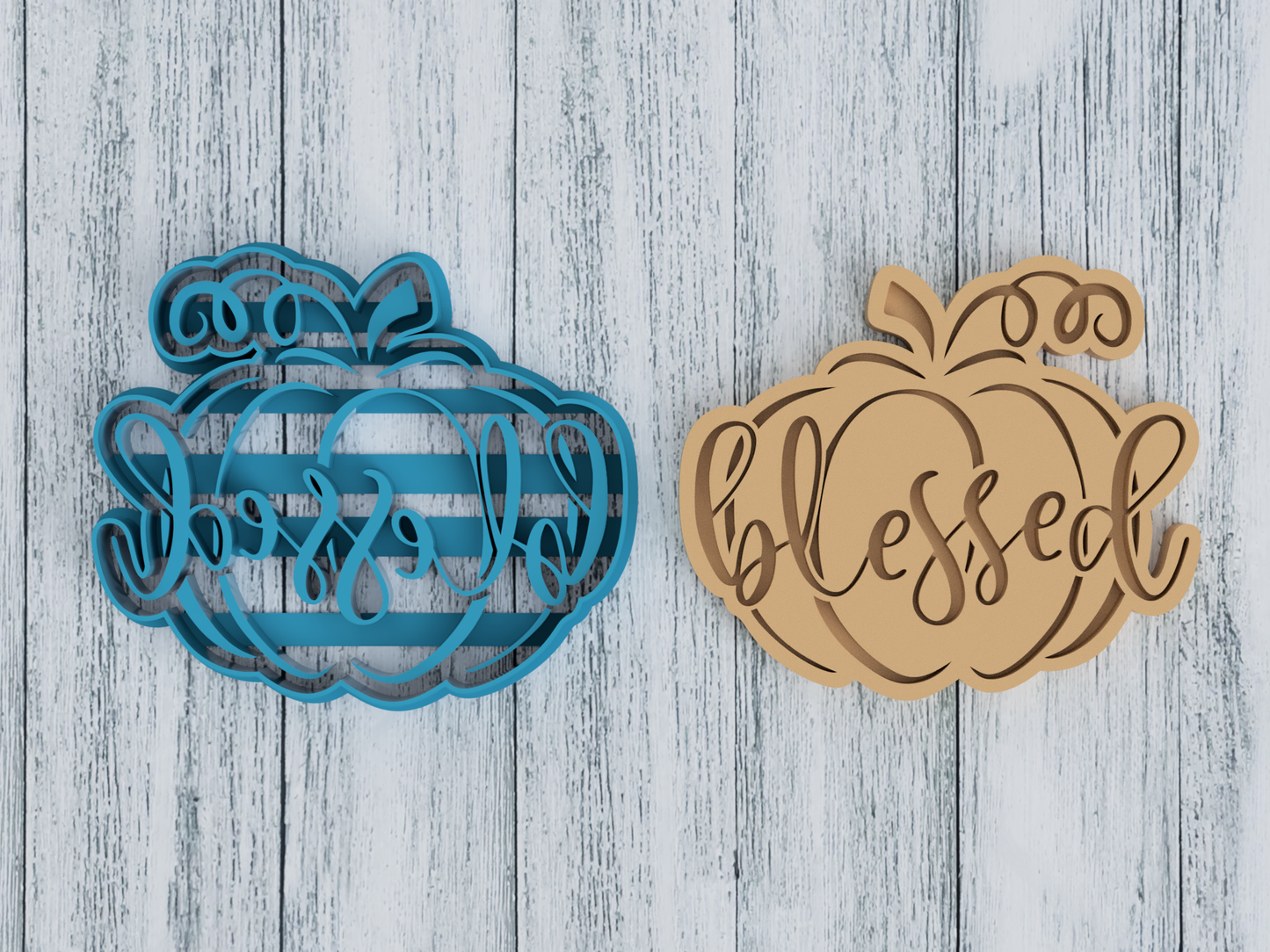 Blessed Pumpkin - Cookie Cutter / Sugar Cookie / Fondant / Clay (1049)