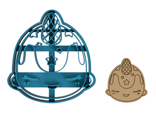 Blue Moon Nomwhal - Tasty Peach Studios - Cookie Cutter / Sugar Cookie / Fondant / Clay (1.9)