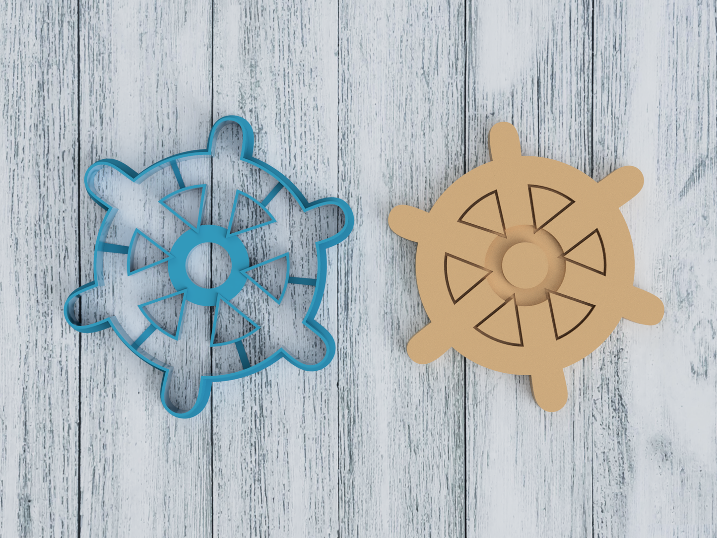 Boat Wheel - Cookie Cutter / Sugar Cookie / Fondant / Clay (0260)