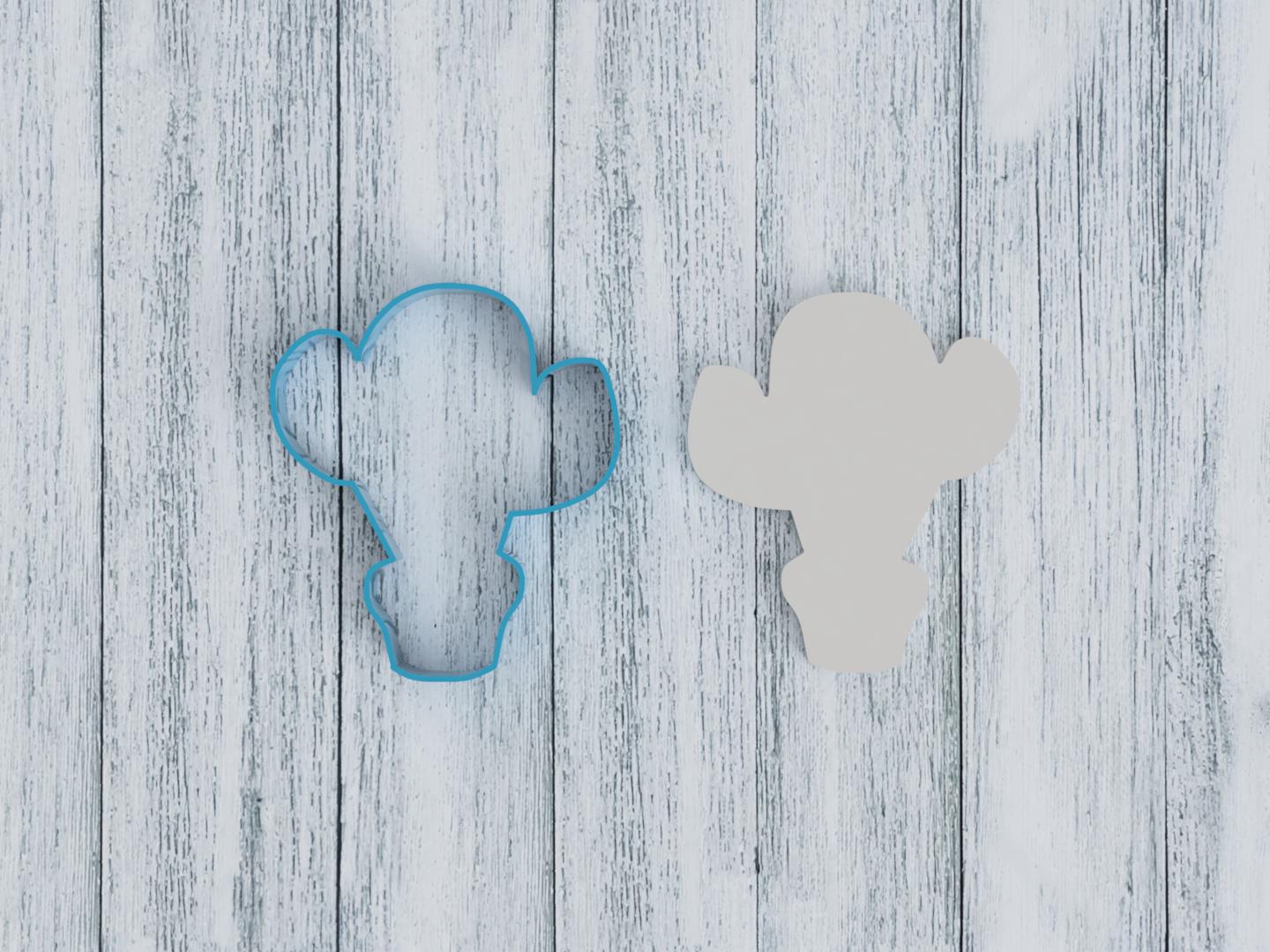 Cactus Outline 1 Cookie Cutter / Sugar Cookie / Fondant / Clay (1163)