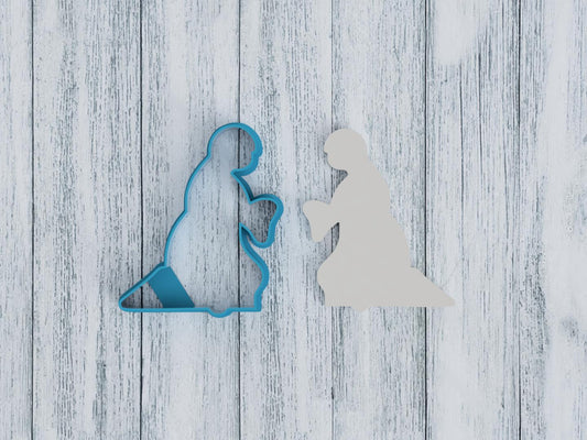 Christmas Nativity Mary Cookie Cutter / Sugar Cookie / Fondant / Clay (1143)