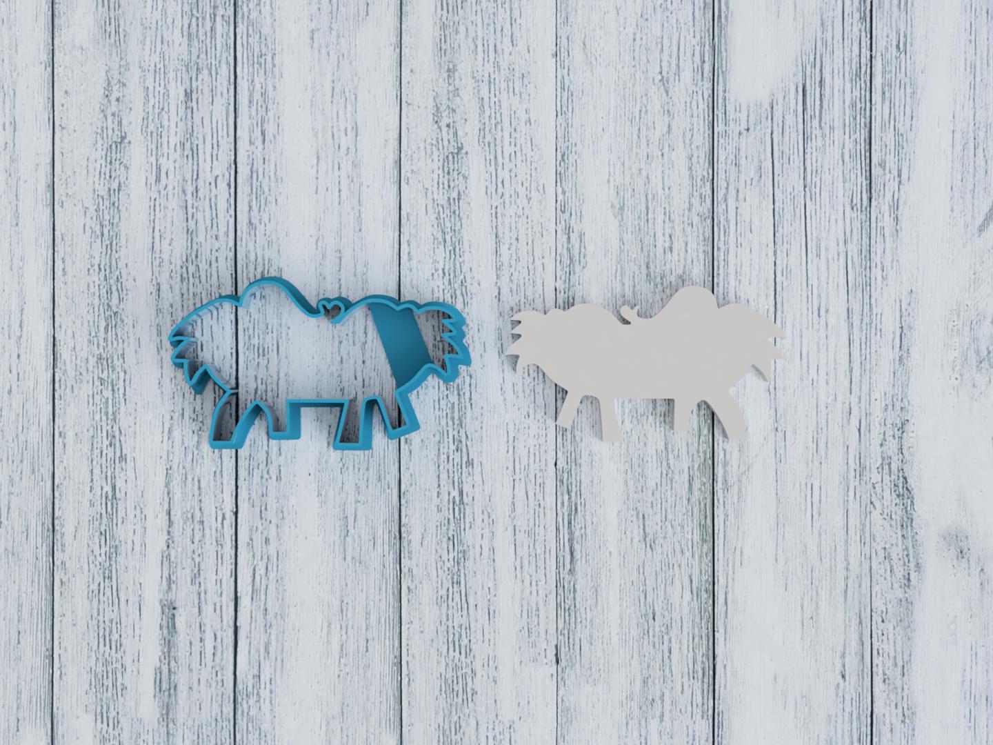 Christmas Nativity Manger Cookie Cutter / Sugar Cookie / Fondant / Clay (1145)