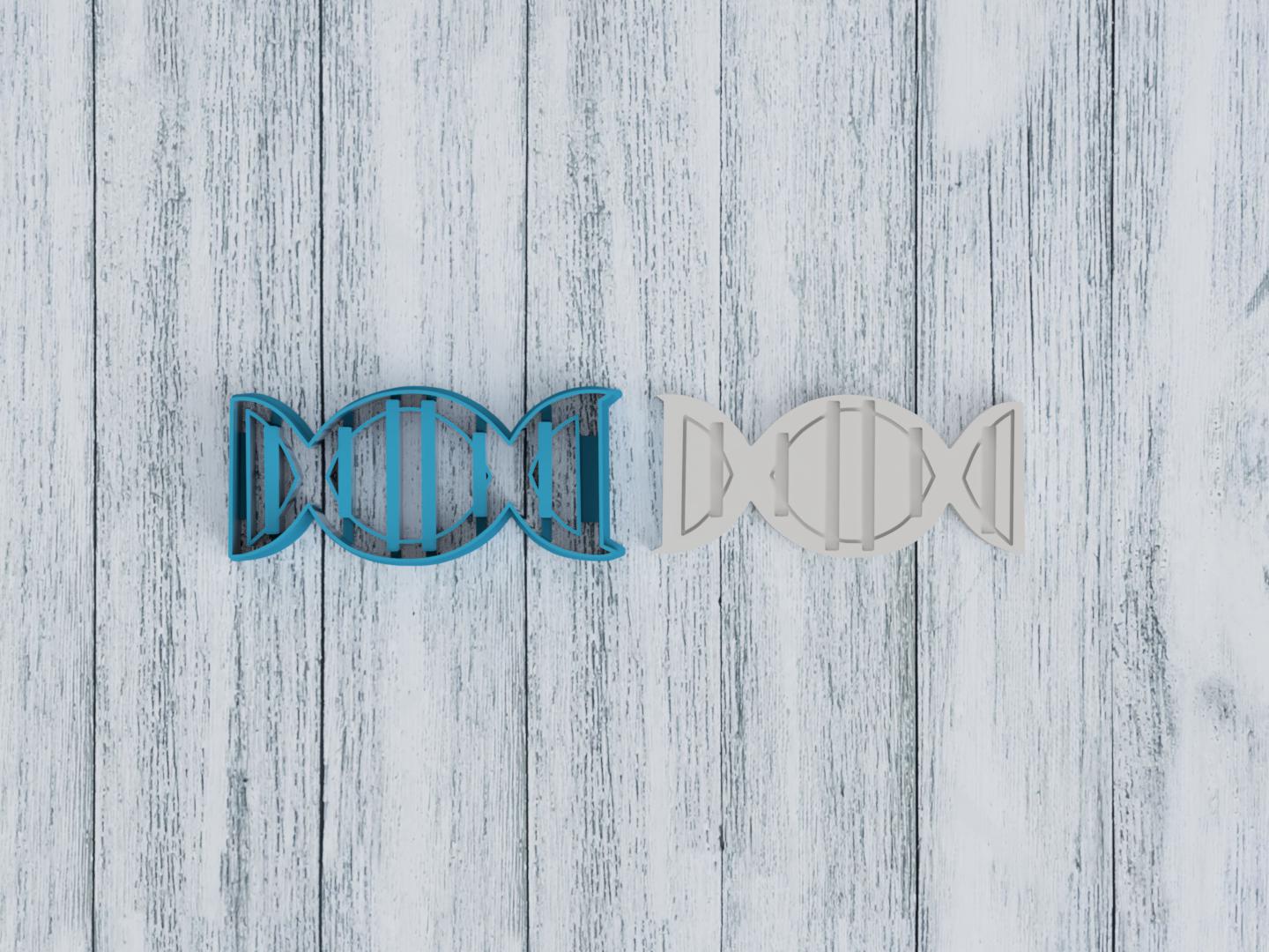 DNA Cookie Cutter / Sugar Cookie / Fondant / Clay (1252)