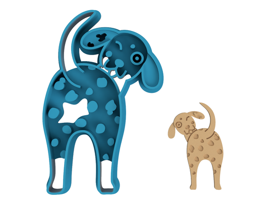 Dalmatian Butt - Cookie Cutter / Sugar Cookie / Fondant / Clay (0115)