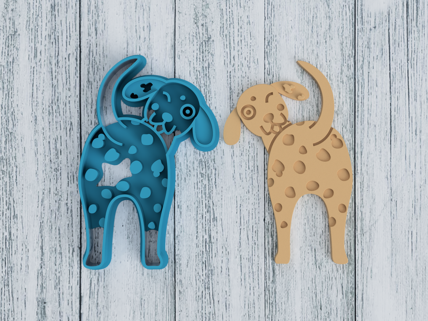 Dalmatian Butt - Cookie Cutter / Sugar Cookie / Fondant / Clay (0115)