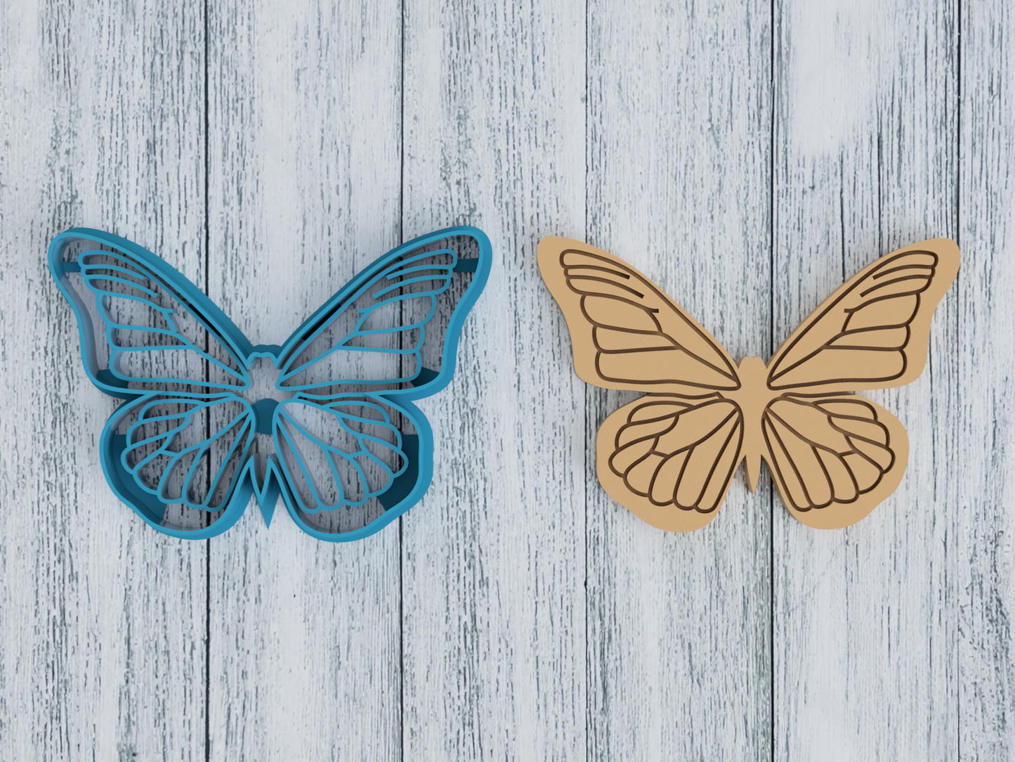 Detailed Butterfly - Cookie Cutter / Sugar Cookie / Fondant / Clay (1208)