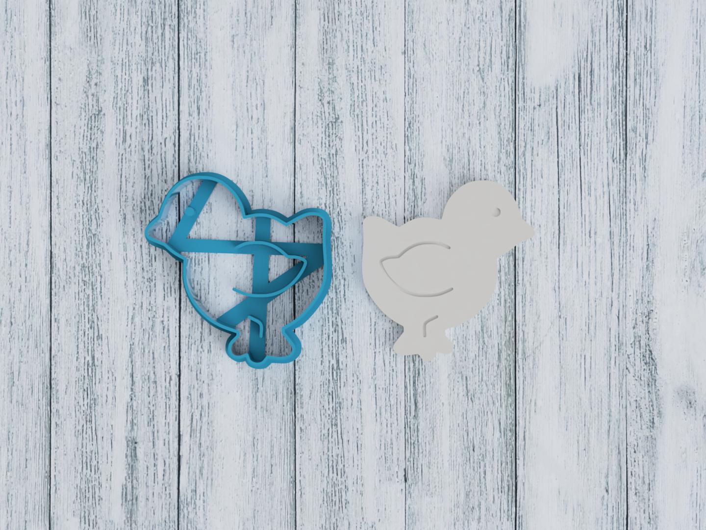 Easter Chick Cookie Cutter / Sugar Cookie / Fondant / Clay (1124)