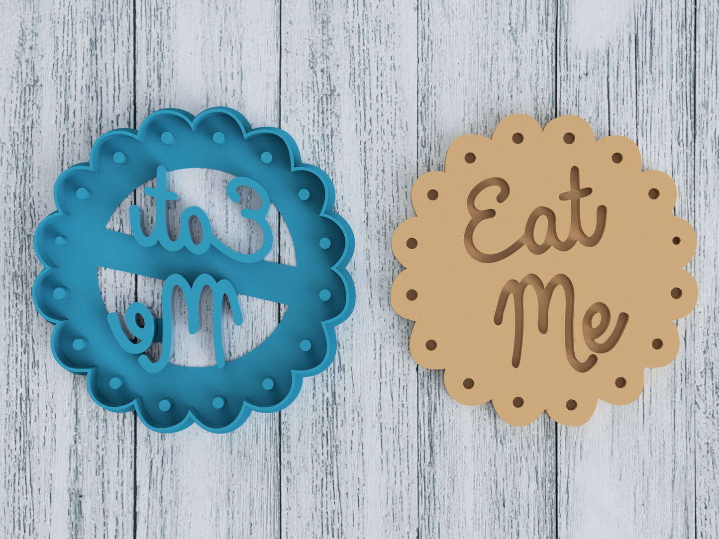 Eat Me - Cookie Cutter / Sugar Cookie / Fondant / Clay (1363)