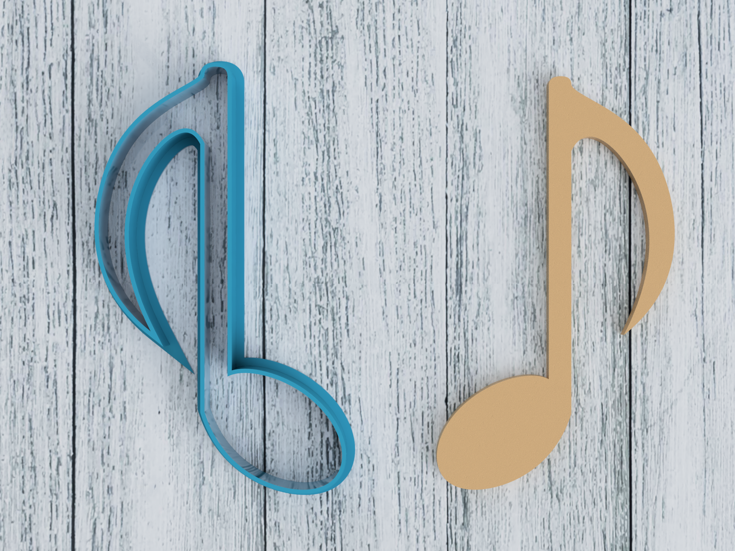 Eighth Note - Cookie Cutter / Sugar Cookie / Fondant / Clay (1058)