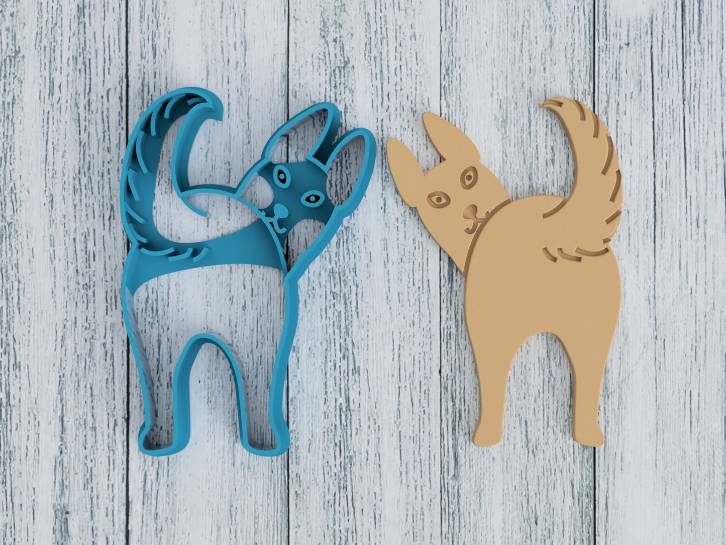 German Shepard Butt - Cookie Cutter / Sugar Cookie / Fondant / Clay (0112)