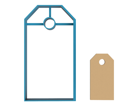 Gift Tag -  Cookie Cutter / Sugar Cookie / Fondant / Clay (1304)