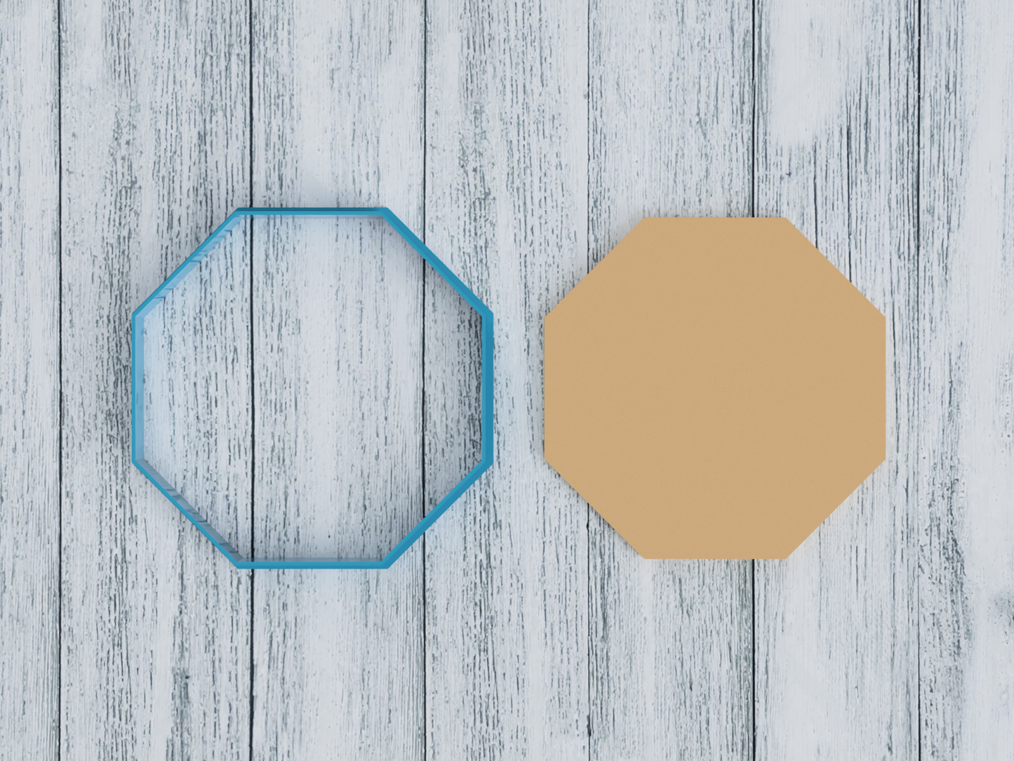 Octagon - Stop Sign Outline - Cookie Cutter / Sugar Cookie / Fondant / Clay (1157)
