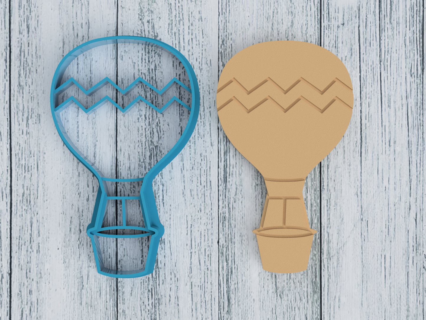 Hot Air Balloon - Cookie Cutter / Sugar Cookie / Fondant / Clay (0005)