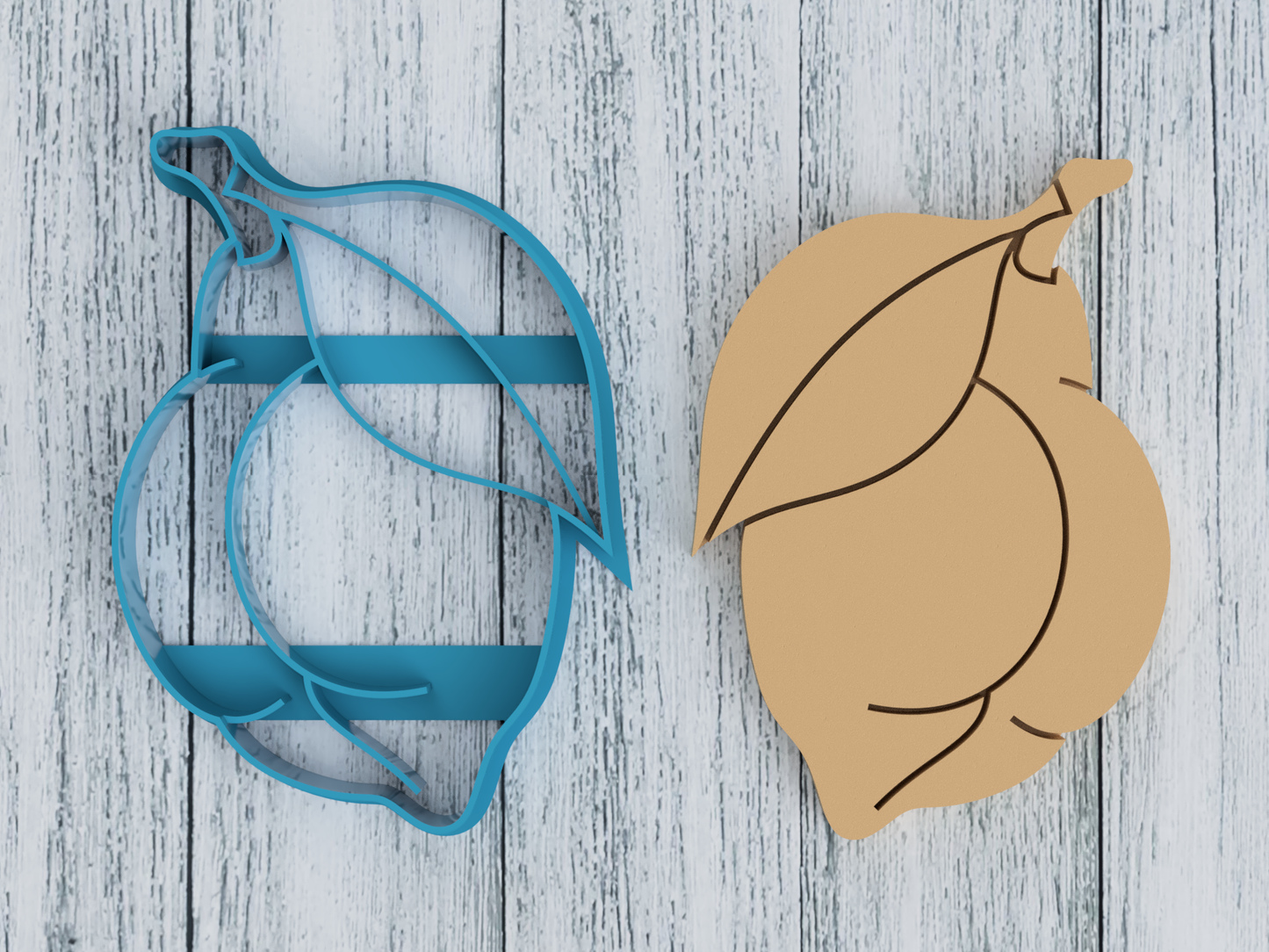 Lemon Butt - Cookie Cutter / Sugar Cookie / Fondant / Clay (1042)