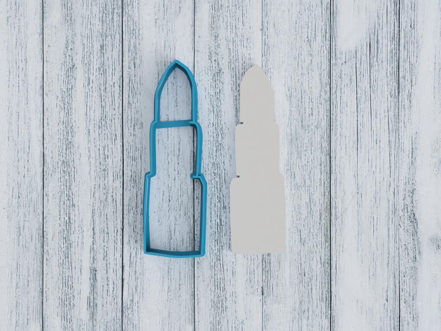 Lipstick Cookie Cutter / Sugar Cookie / Fondant / Clay (1130)