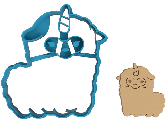 Llamacorn - Cookie Cutter / Sugar Cookie / Fondant / Clay (1436)