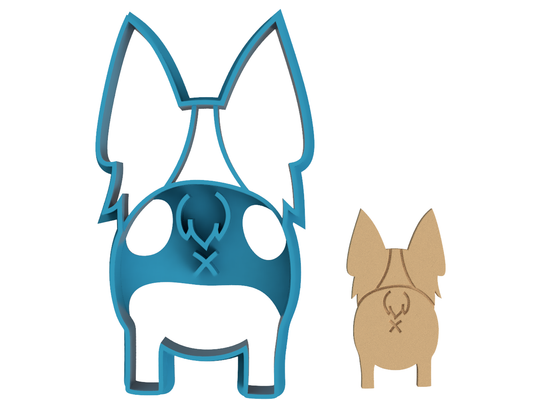 Looking Away Corgi Butt - Cookie Cutter / Sugar Cookie / Fondant / Clay (01145)