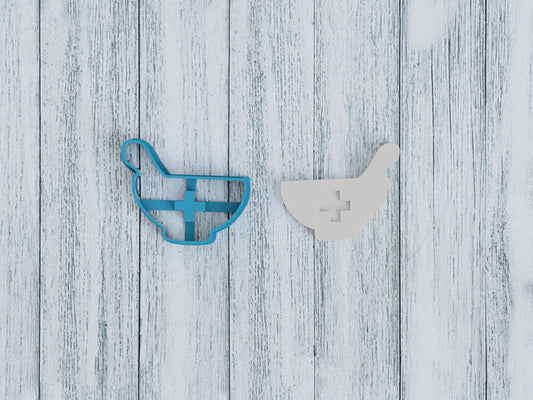 Med Bowl Cookie Cutter / Sugar Cookie / Fondant / Clay (1269)
