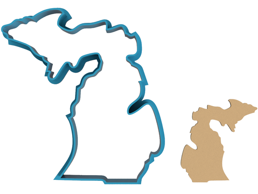 Michigan State Outline - Cookie Cutter / Sugar Cookie / Fondant / Clay (1100)