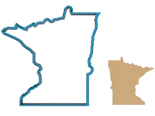Minnesota State Outline - Cookie Cutter / Sugar Cookie / Fondant / Clay (1101)
