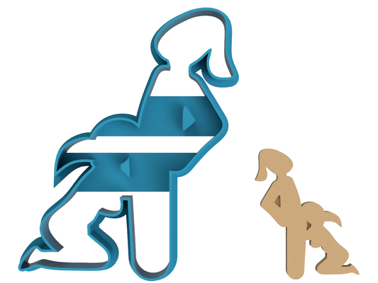 Naughty - Christmas BJ - Cookie Cutter / Sugar Cookie / Fondant / Clay (0014)