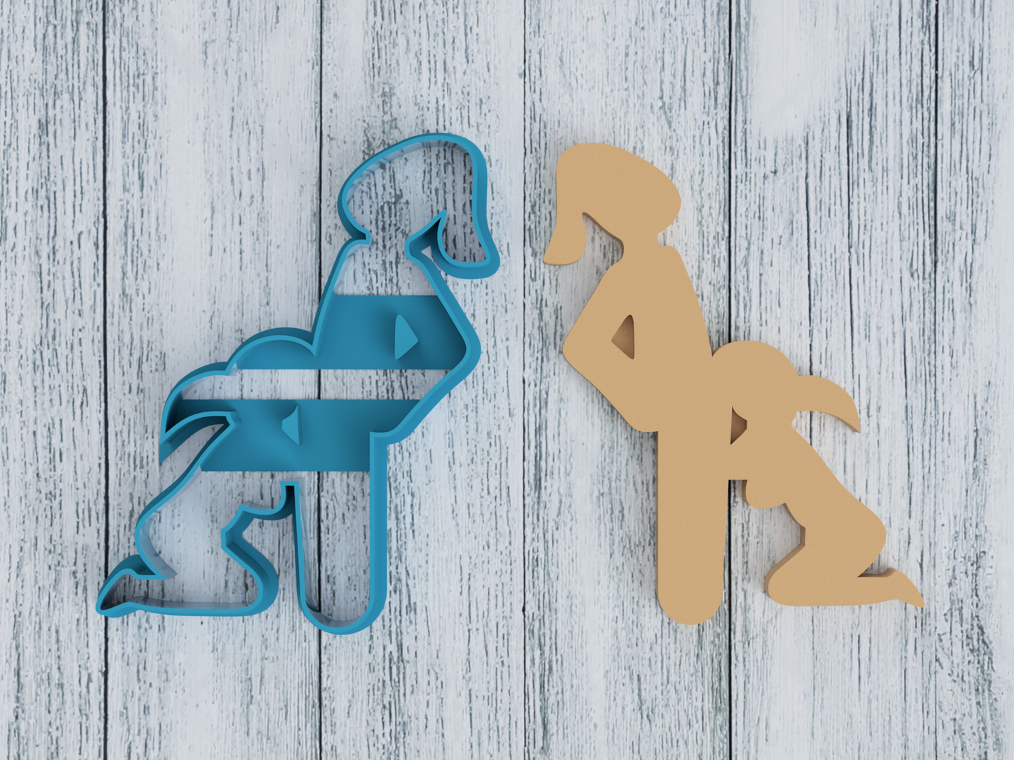 Naughty - Christmas BJ - Cookie Cutter / Sugar Cookie / Fondant / Clay (0014)