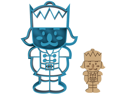 Christmas Nutcracker Soldier - Cookie Cutter / Sugar Cookie / Fondant / Clay (1480)