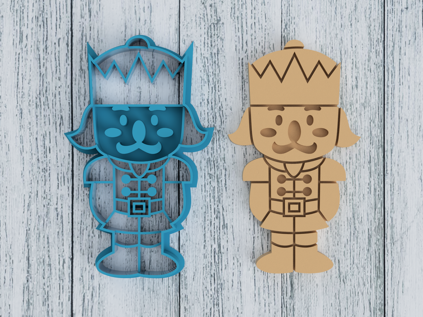 Christmas Nutcracker Soldier - Cookie Cutter / Sugar Cookie / Fondant / Clay (1480)