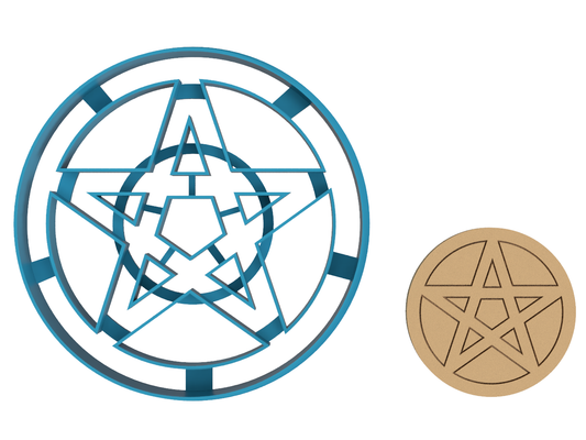 Pentagram - Cookie Cutter / Sugar Cookie / Fondant / Clay (1323)