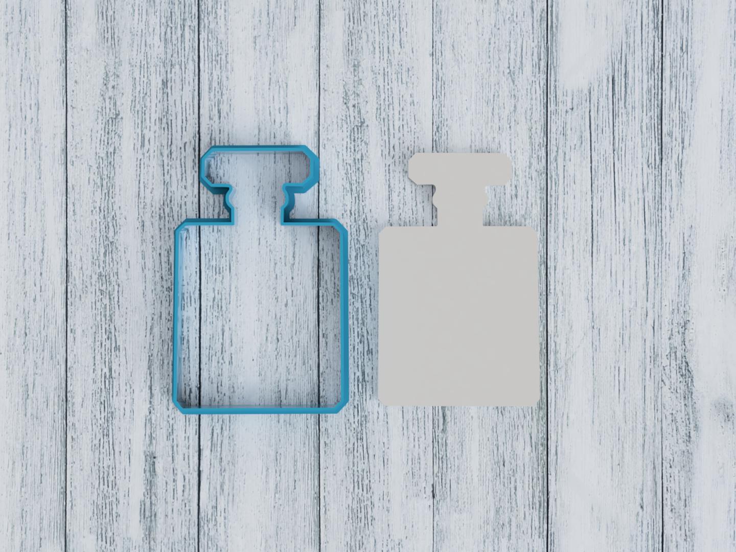 Perfume Bottle Outline Cookie Cutter / Sugar Cookie / Fondant / Clay (1173)