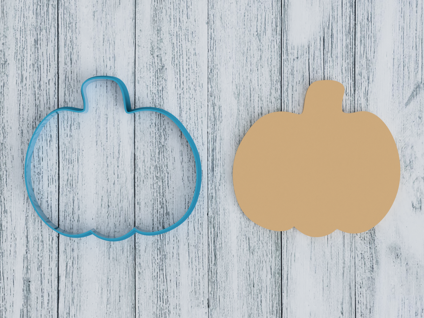 Pumpkin Outline - Cookie Cutter / Sugar Cookie / Fondant / Clay (1404)