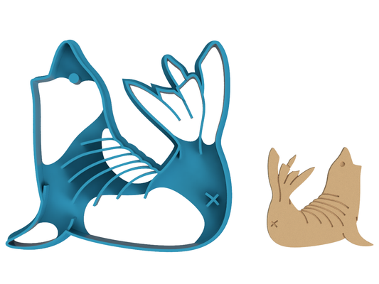 Sea Lion Butt - Cookie Cutter / Sugar Cookie / Fondant / Clay (0169)