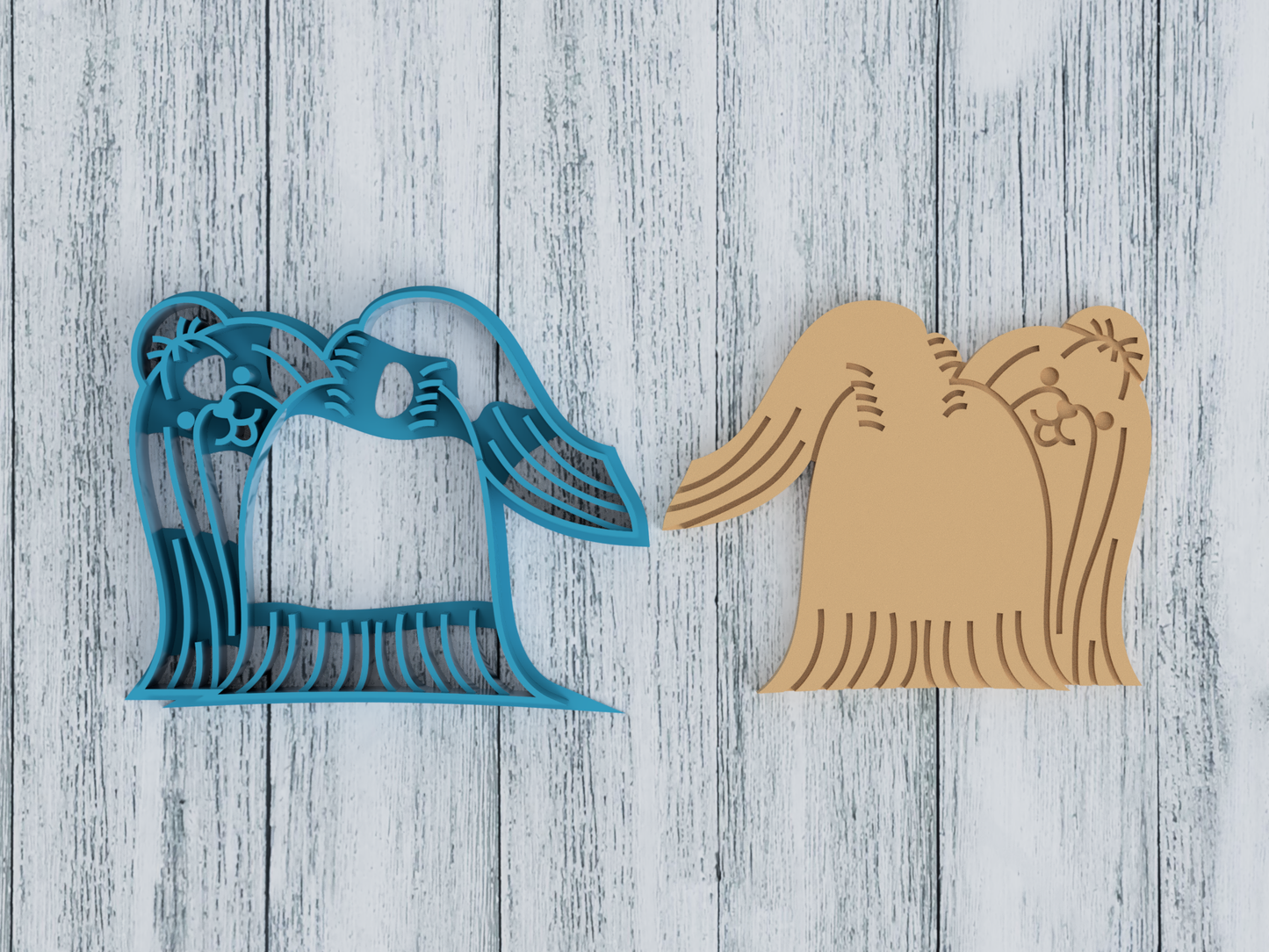 Shih Tzu Dog Butt - Cookie Cutter / Sugar Cookie / Fondant / Clay (0118)