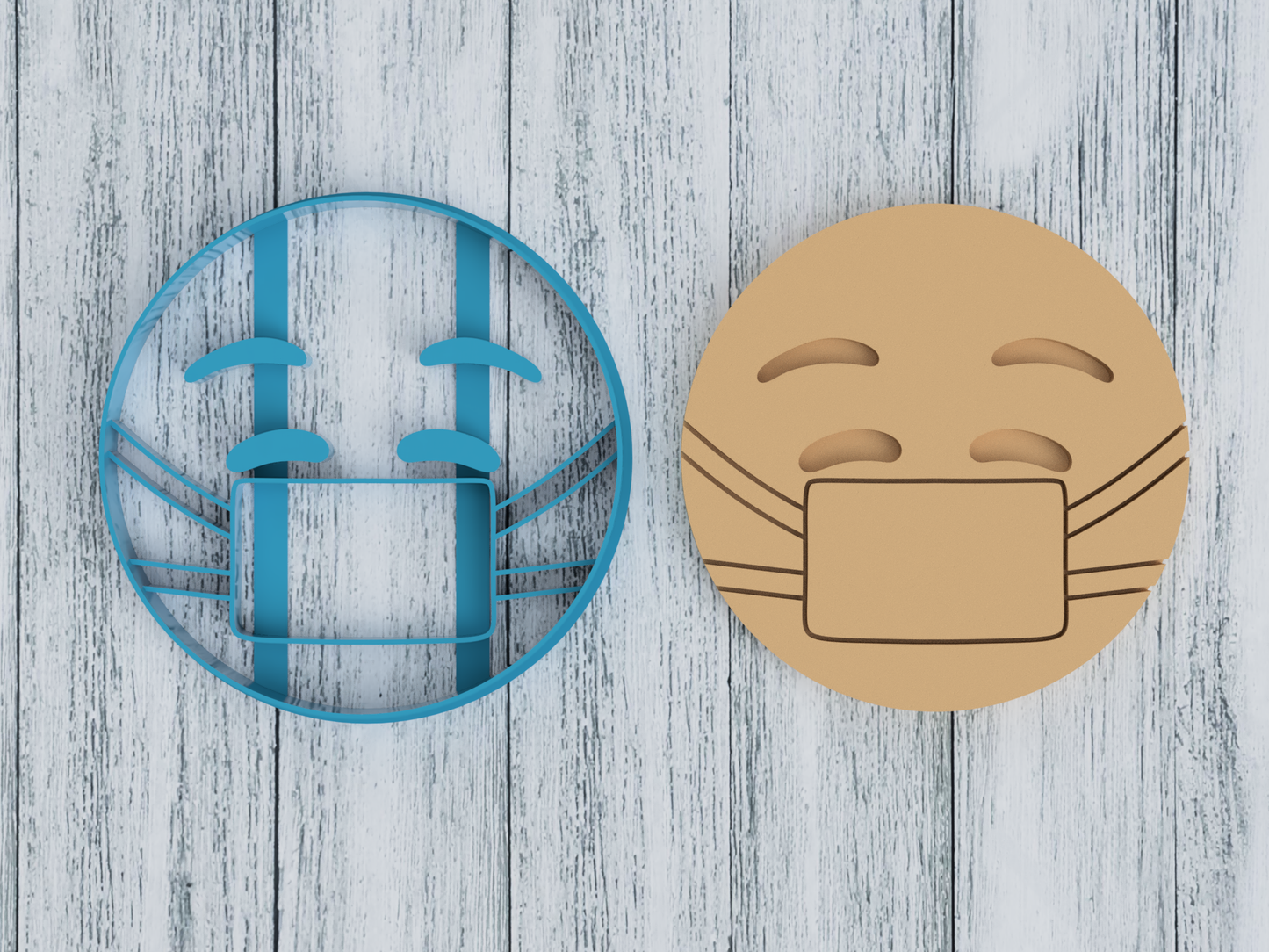 Sick Emoji - In Love Emoji - Cookie Cutter / Sugar Cookie / Fondant / Clay (0087)