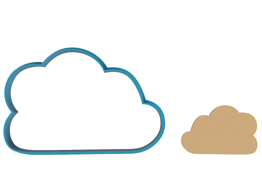 Simple Cloud Outline - Cookie Cutter / Sugar Cookie / Fondant / Clay (1065)