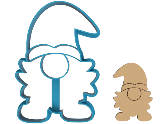 Simple Gnome - Cookie Cutter / Sugar Cookie / Fondant / Clay (1212)