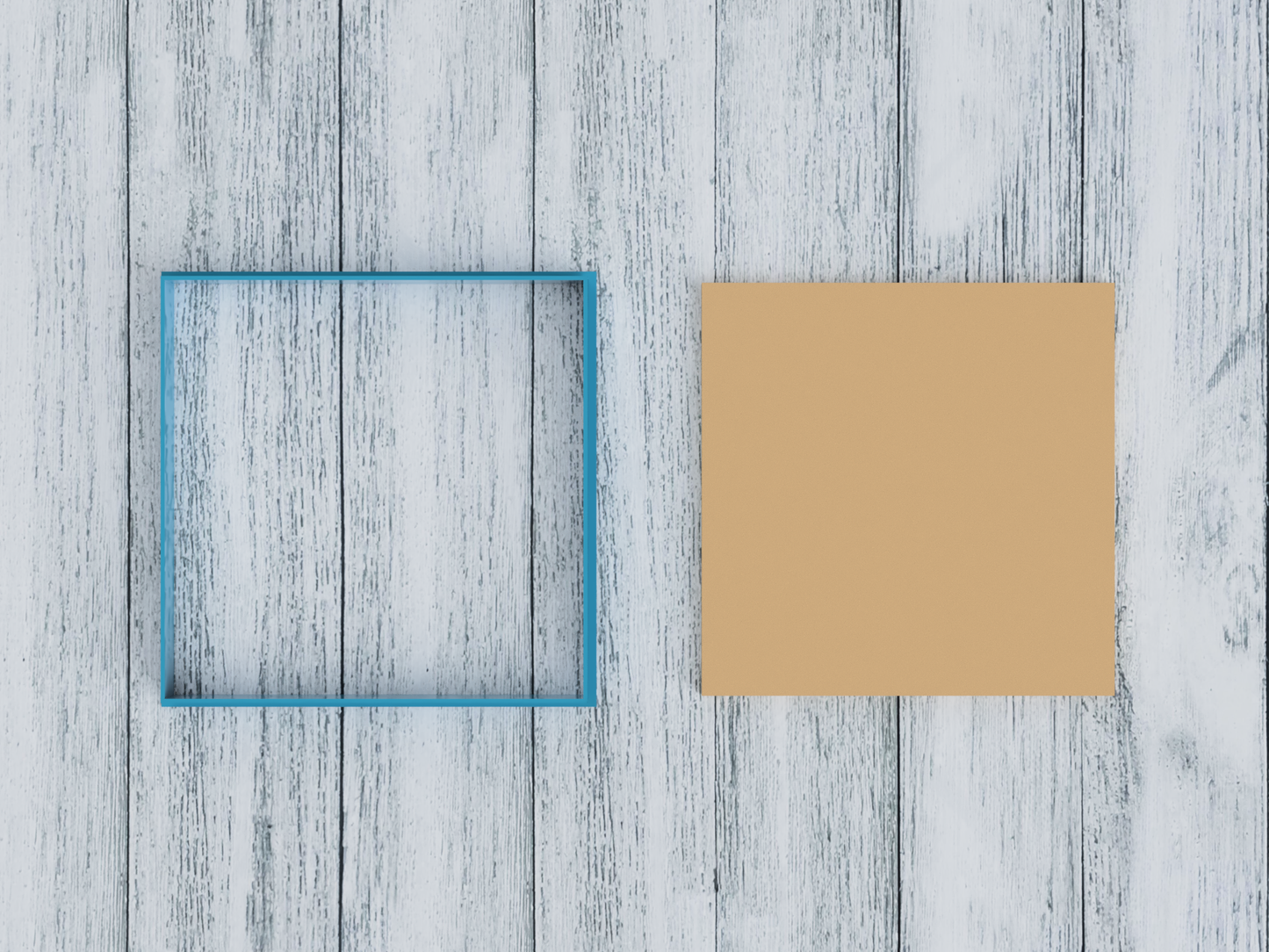 Square Outline - Cookie Cutter / Sugar Cookie / Fondant / Clay (1221)