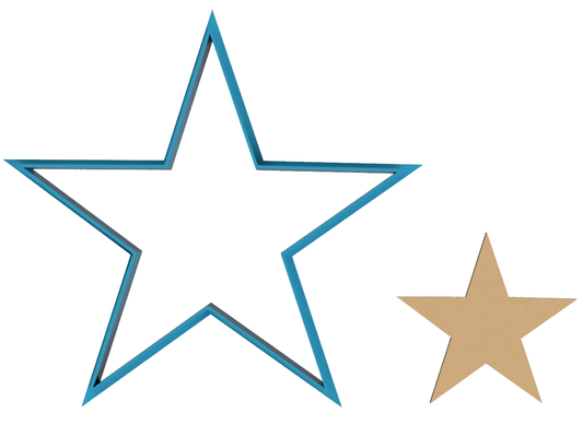 Star Outline - Cookie Cutter / Sugar Cookie / Fondant / Clay (1062)