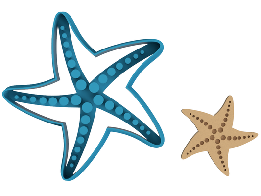 Starfish - Cookie Cutter / Sugar Cookie / Fondant / Clay (1351)