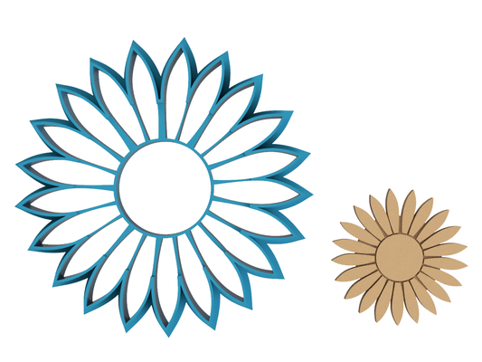 Sunflower - Daisy - Cookie Cutter / Sugar Cookie / Fondant / Clay (1325)