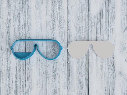 Sunglasses Outline Cookie Cutter / Sugar Cookie / Fondant / Clay (1168)