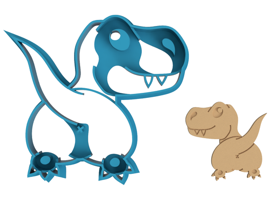 T-Rex Butt - Cookie Cutter / Sugar Cookie / Fondant / Clay (0198)