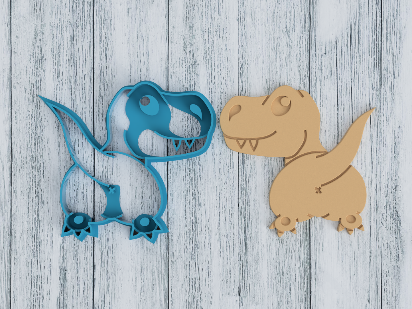 T-Rex Butt - Cookie Cutter / Sugar Cookie / Fondant / Clay (0198)