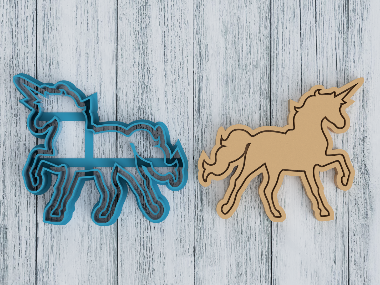 Unicorn Outline - Cookie Cutter / Sugar Cookie / Fondant / Clay (1415)