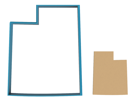 Utah State Outline - Cookie Cutter / Sugar Cookie / Fondant / Clay (1105)