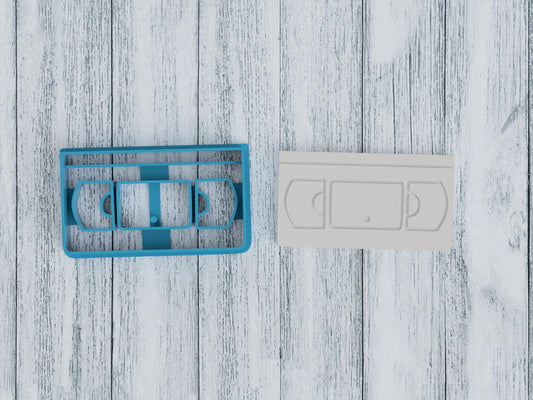 VHS Tape Cookie Cutter / Sugar Cookie / Fondant / Clay (1169)