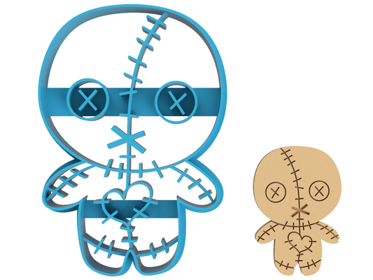 Voodoo Doll - Cookie Cutter / Fondant / Sugar Cookies / Clay (1302)